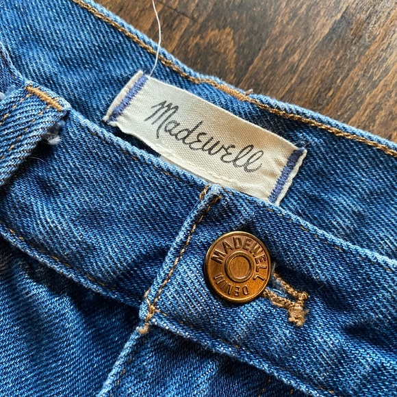 Madewell Baggy Straight Denim Blue Jeans Womens Size 29x30 Medium Wash Y2K 90s - Picture 4 of 11